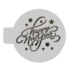 Трафарет кулинарный "Happy New Year" Звёзды КФНГ-10