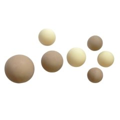 Набор фигурок из шоколадной глазури №4 "Молочно-белые шары" ФГ156 (молочно-белый)		