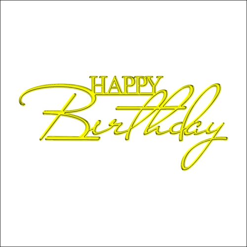 Топпер декоративный акриловый "Happy Birthday" Двойное подчеркивание Золото 11х5 см ТСК71, 289 ₽ Топпер декоративный акриловый "Happy Birthday" Двойное подчеркивание Золото 11х5 см ТСК71