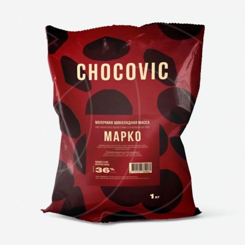 Шоколад молочный CHOCOVIC "Марко" 36% 1 кг CHM-T14CHVC-69C