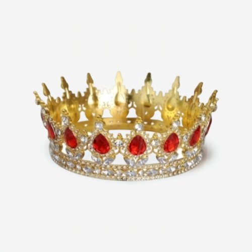 Топпер декоративный "Корона с камнями" Золото/Красный 12 см , 1100 ₽ Топпер декоративный "Корона с камнями" Золото/Красный 12 см