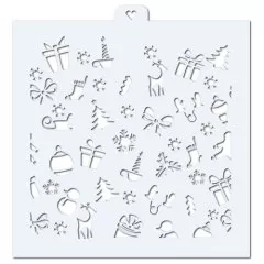 Трафарет кулинарный "Новогодний" LC-00004139