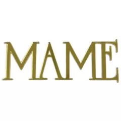 Набор топперов декоративных акриловых "Маме" Золото 7х2 см 3 шт ТСК203