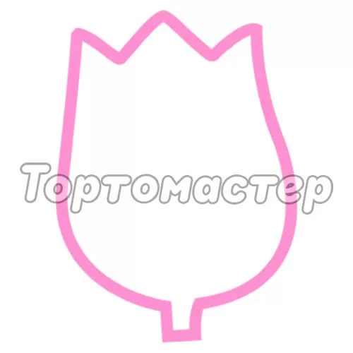 Вырубка пластиковая LUBIMOVA "Бутон тюльпана" LC-00005235
