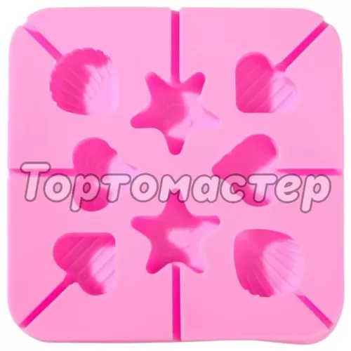 Форма силиконовая для леденцов "Морской берег" 8 шт 7055930