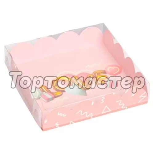 Коробка для сладостей "Воздушная любовь" 13x13x3 см 7155175